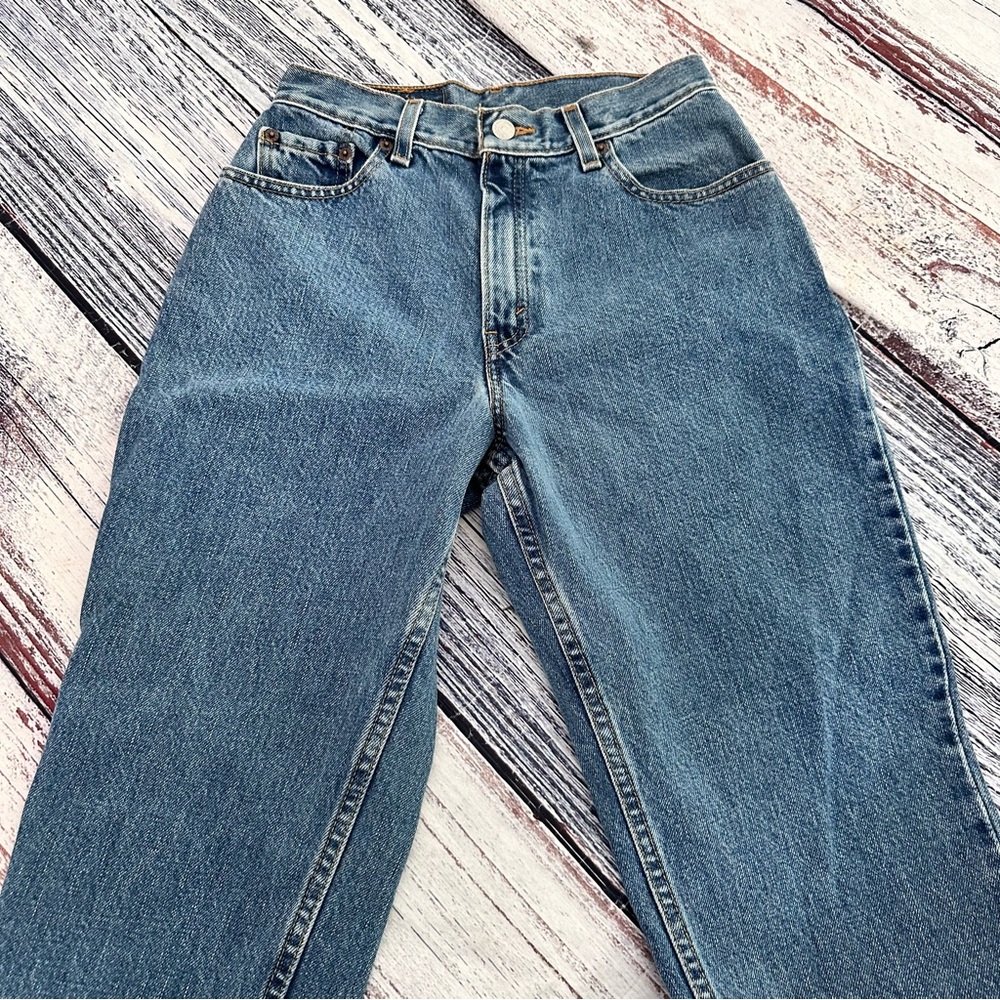 Vintage 90’s Levi’s 550 Relaxed Fit Tapered Leg High Rise Jeans - Picture 6 of 11